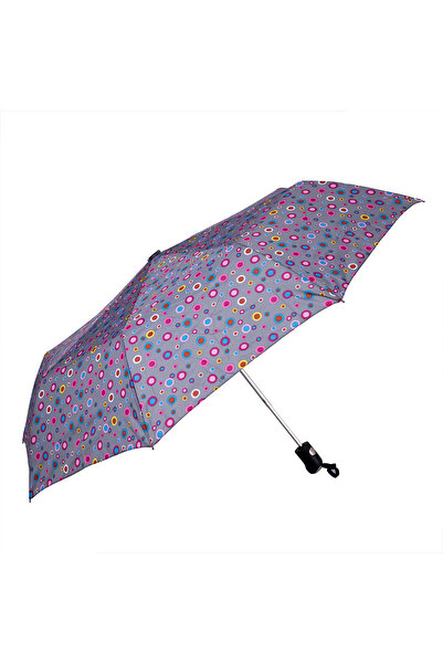 Biggbrella Mor Otomatik Desenli Şemsiye