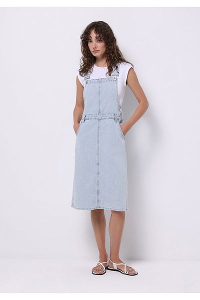 Colin's Regular Fit Straight Women's Blue Sleeveless Dress