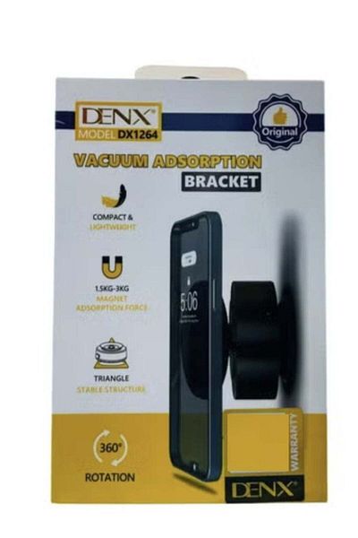 Denx حامل هاتف كهربائي مغناطيسي شفط، حامل سيارة يدور 360 درجة