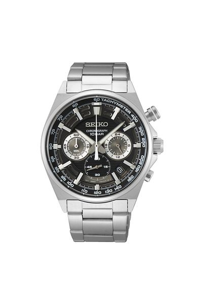 Seiko Chronograph Herren Uhr Silber Ssb397p1