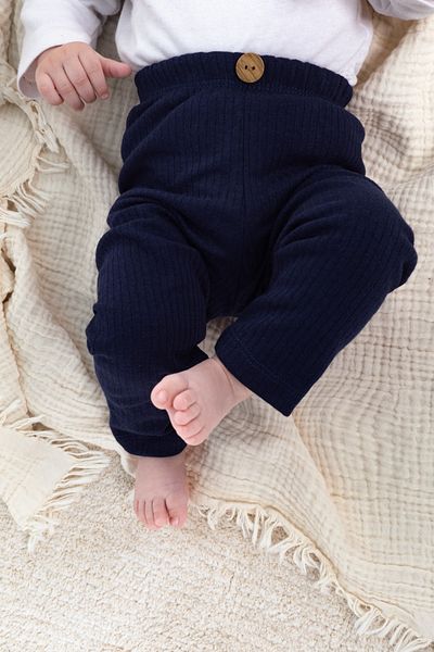 Mai Perla Organic Cotton Ribbed Kids Leggings Baby Leggings