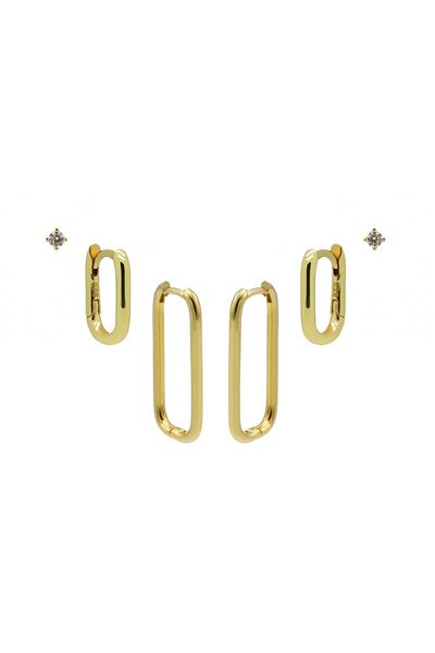 100de100Gübre Karma 925 Sterling Silberen Goldfarbene Sun Kissed Earparty Epv06gp