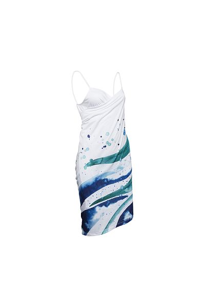 ANEMOSS Waves Beach Dress