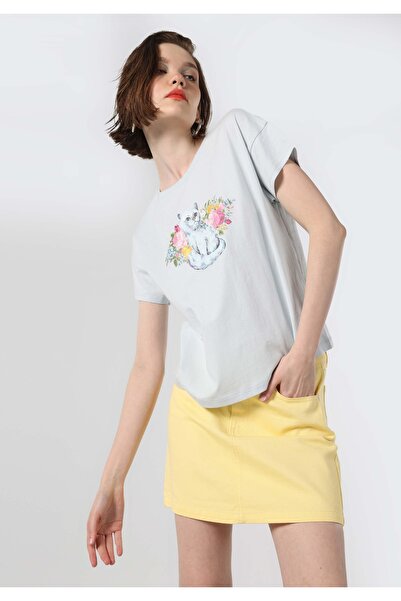 Colin's Γυναικείο μπλουζάκι με κοντό μανίκι με στρογγυλή λαιμόκοψη