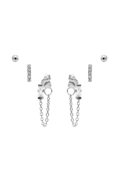 100de100Gübre Karma Damen Earparty Silber Earparty-78