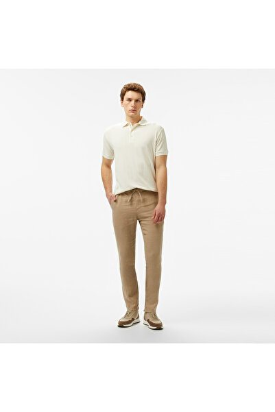 Nautica Erkek Bej Jogger Keten Pantolon