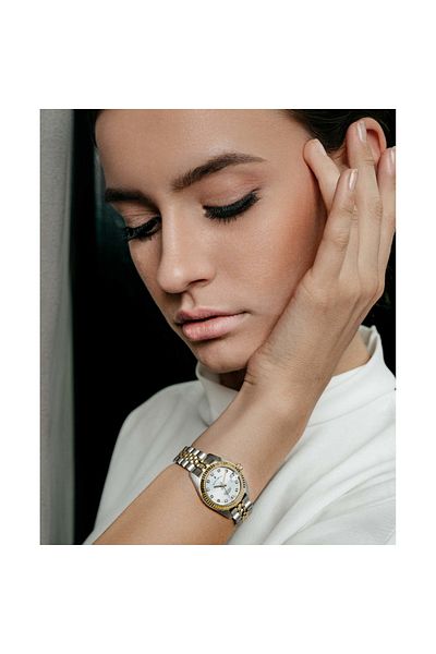 JACQUES DU MANOIR Inspiration Damen Uhr Gold/silber Nro.08