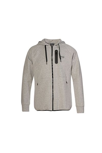 hummel Nova Zip Hoodie Men's Casual Jacket 980343-2006 Gray
