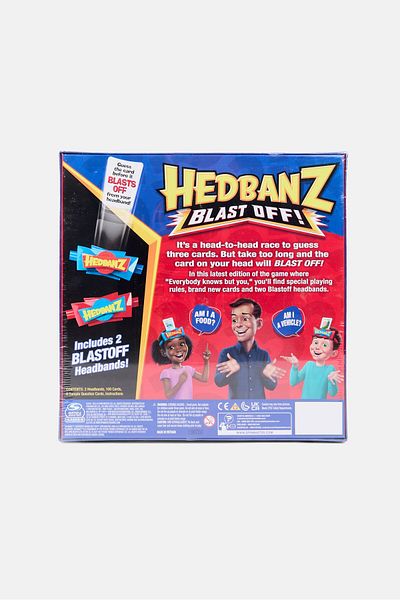SPIN MASTERR Hedbanz Blast Off 25 Bonus Guessing Cards Games