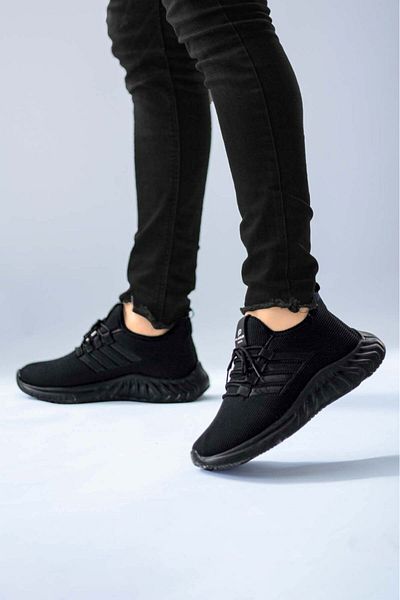 Deri De Luxe Pantofi sport pentru bărbați cu dungi negre de vară