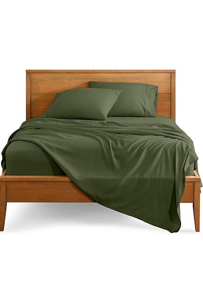 Kotonia Home Bed Sheet, 100% Cotton, Olandina Color, 220x240 Cm, Army Green