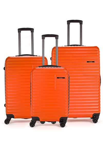 Fossil ABS Unisex Kabin, Orta, Büyük Boy 3'lü Valiz Seti FSL111