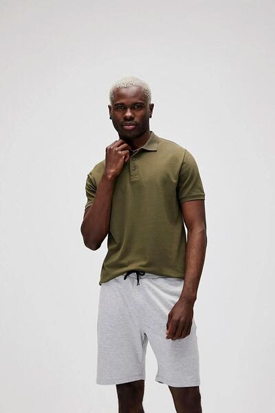 Bad Bear 21.01.07.051.Ks-C70 Stark King Size Men's Polo T-Shirt Khaki