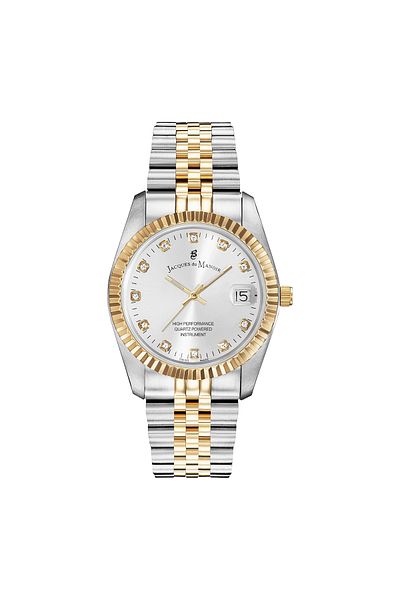 100de100Gübre Jacques Du Manoir Inspiration Damen Uhr Gold/silber Nro.07