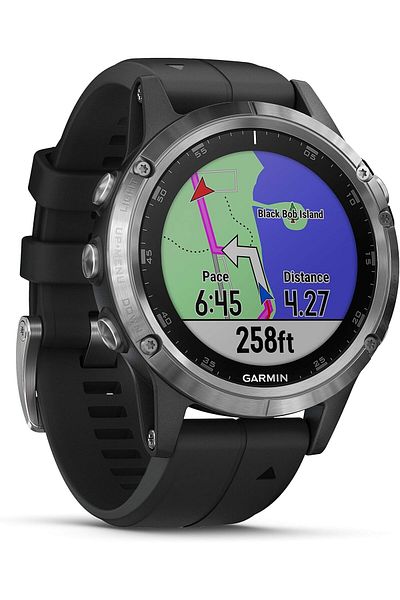Garmin fēnix 5 Plus, Premium Multisport GPS Smartwatch, Features Color Topo Maps, Heart Rate Monito