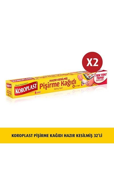 Koroplast 16 Pieces X Ready Cut Baking Paper - 2 Pieces
