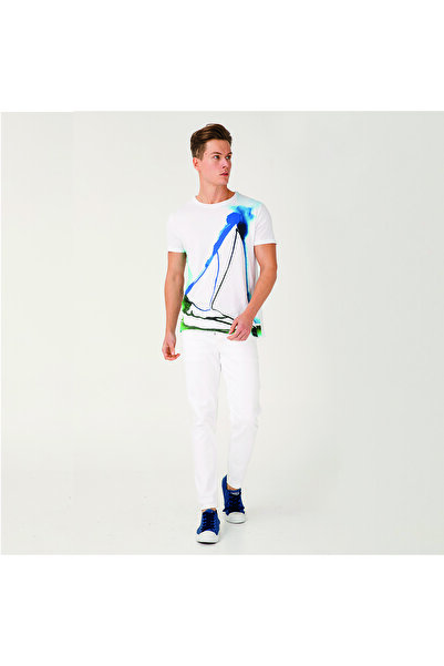 ANEMOSS Sailboat Crew Neck Mens T Shirt