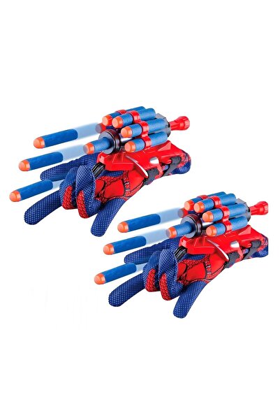 KidMania Set doua manusi lansator Spiderman cu ventuze din burete KidMania® p...