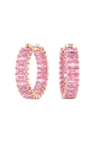 Swarovski Matrix Roségoldfarbene Ohrringe 5657726