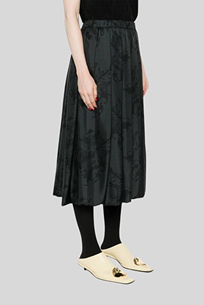 Fabiana Filippi Kadın Saten Etek Gri