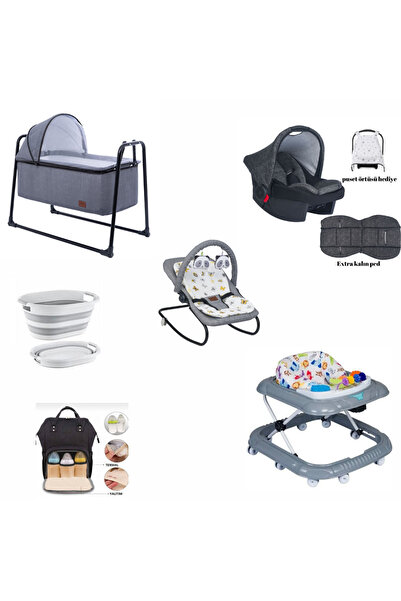 alderon baby BEBEK TAKIM SETİ BEŞİK YÜRÜTEÇ ANA KUCAĞI BEBEK TAŞIMA PUSETİ