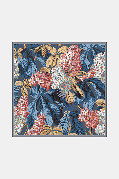 Vakko Twill Silk Scarf - 4145-54 Anthracite