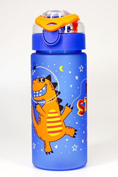 Telvesse Children Water Flask Tritan Water Bottle with Straw Wide Mouth Dinos...