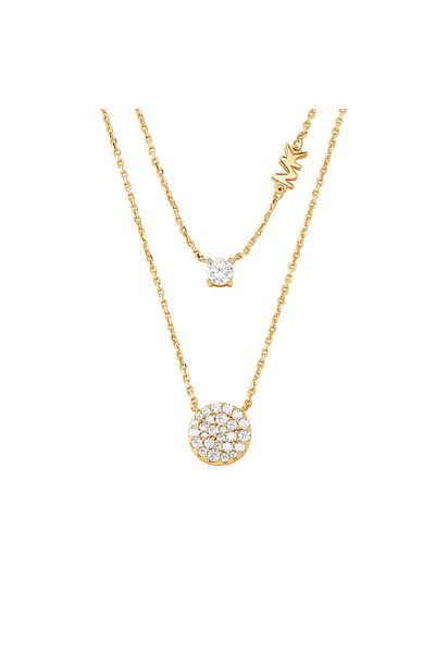 Michael Kors Premium 925 Sterling Silber Goldfarbene Kette Mkc1591an710