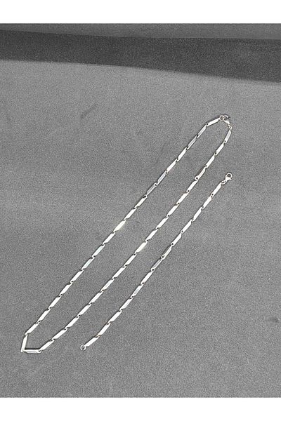 Lio20 Men's Steel Necklace and Bracelet Set-Gift Accessory for Lover Friend-No Rust Tarnish