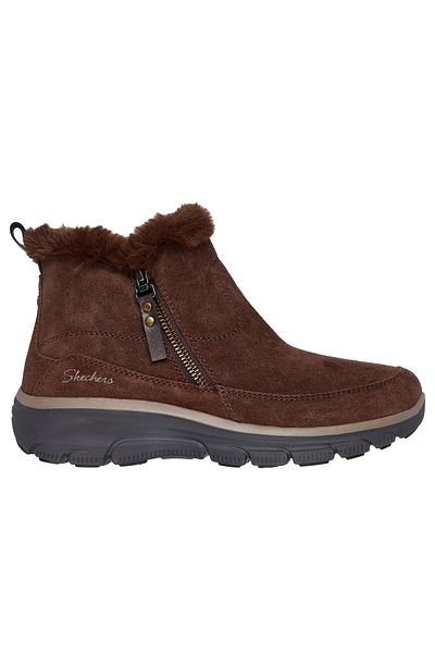 SKECHERS EASY GOING COOL ZIP! Women's Winter Boots Brown