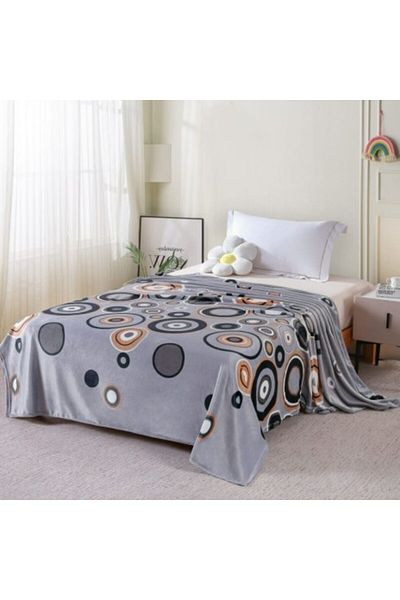 Pucioasa Cocolino blanket 200x230cm with colorful circles