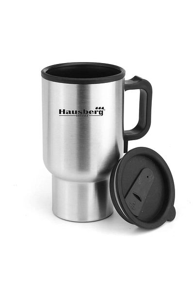 Hausberg Θερμός Ηλεκτρικού Αυτοκινήτου Hb-h 1460, 12v, 450 ml, 70c, Ανοξείδωτο Ατσάλι