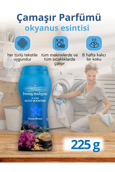 Home & Shine In Wash Scent Boosters Granül Çamaşır Yumuşatıcı Parfümü Ocean B...