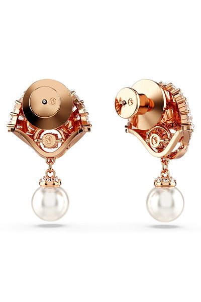 Swarovski Idyllia Rosé Goldfarbene Ohrknöpfe 5689196