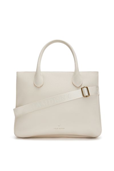 Violet Hamden Essential Bag Cremefarbene Schultertasche Vh25033