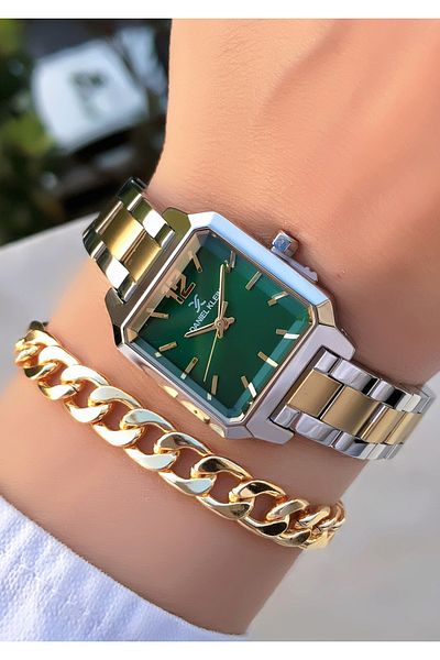 Daniel Klein Daniel Klein Small Square New Season Women's Watch with Bracelet Gift