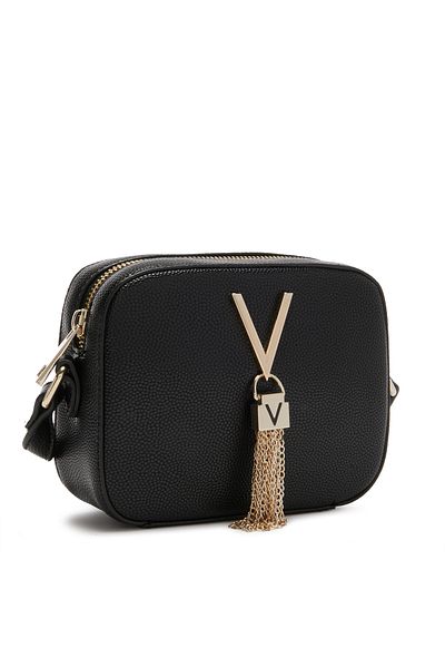 Valentino Bags Divina Damen Umhängetasche Schwarz Vbs1r409gnero/gold