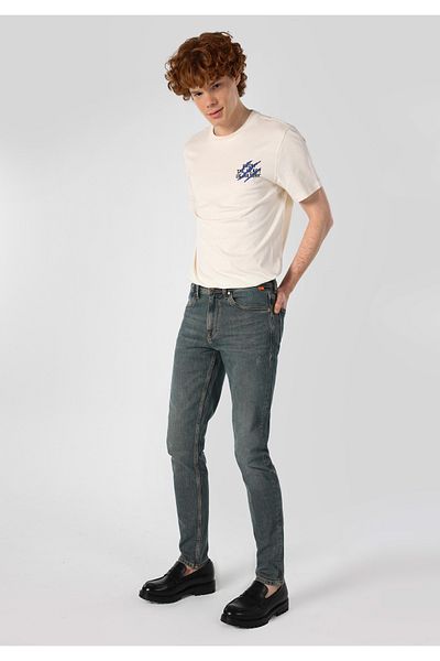 Colin's Pantaloni slim din denim pentru bărbați, cu talie joasă, cu picioare înguste