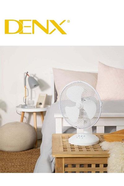 Denx مروحة مكتب صغيرة ذات تبريد قوي وصوت هادئ