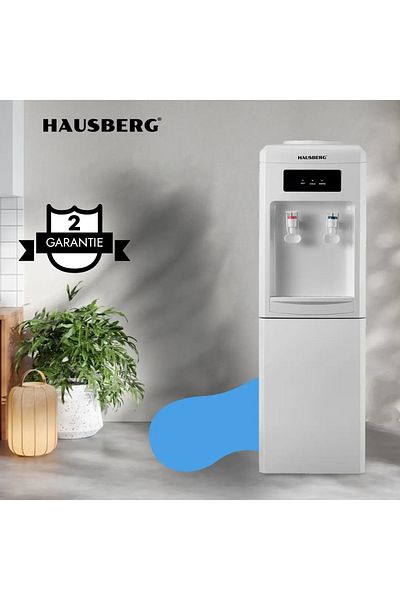 Hausberg Dozator Apa De Podea Hb-6024ab, Incalzire 550 W, Racire 85 W, Rezervor Apa Inox, Termostat, Alb
