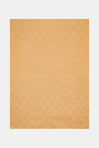 Vakko Camel Cotton/Silk Shawl