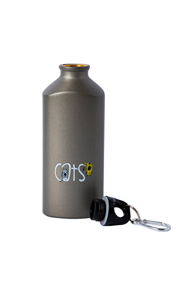Biggdesign Cats Aluminum Water Bottle, 600 ml