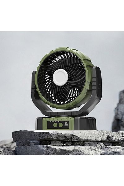 Generic F 8101 F 8102 Multifunctional Fan Rechargeable Standing Fan with LED Lamp