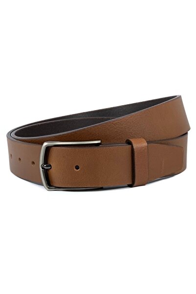 Classic Milano حزام جلد أصلي للرجال 35 مم - حزام جينز كلاسيكي بإبزيم دبوسي في...