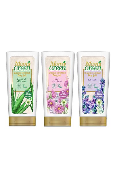 Mom's Green Set of 3 Mom's Green Organic Certified Shower Gel - Meet Set 3*400 ml Ecocosmos