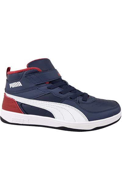 Puma Rebound Rugged V PS Peacoat-Puma White-I for boy sneakers navy blue