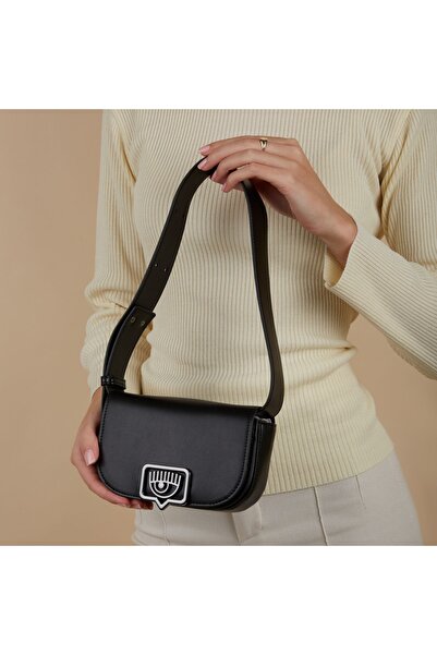 CHIARA FERRAGNI Eyelike Damen Schultertasche Schwarz 75sb4bbb-zs517-899