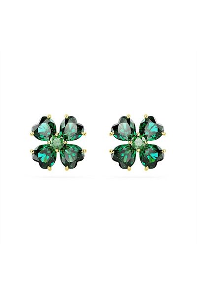 Swarovski Idyllia Goldfarbene Ohrknöpfe 5666236