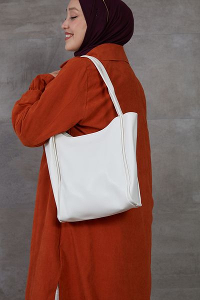 DPARİS Shoulder Bag - Ecru - Plain