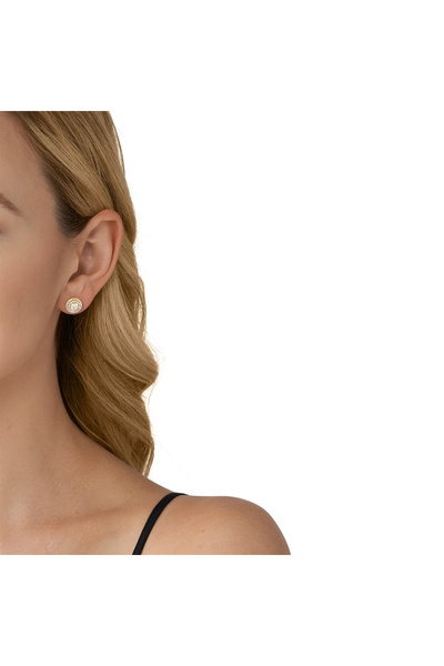 Michael Kors Premium 925 Sterling Silber Goldfarbene Ohrringe MKC1588AN710